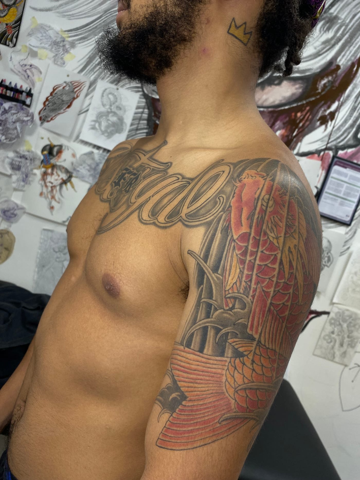 Tatouage carpe koï Nancy