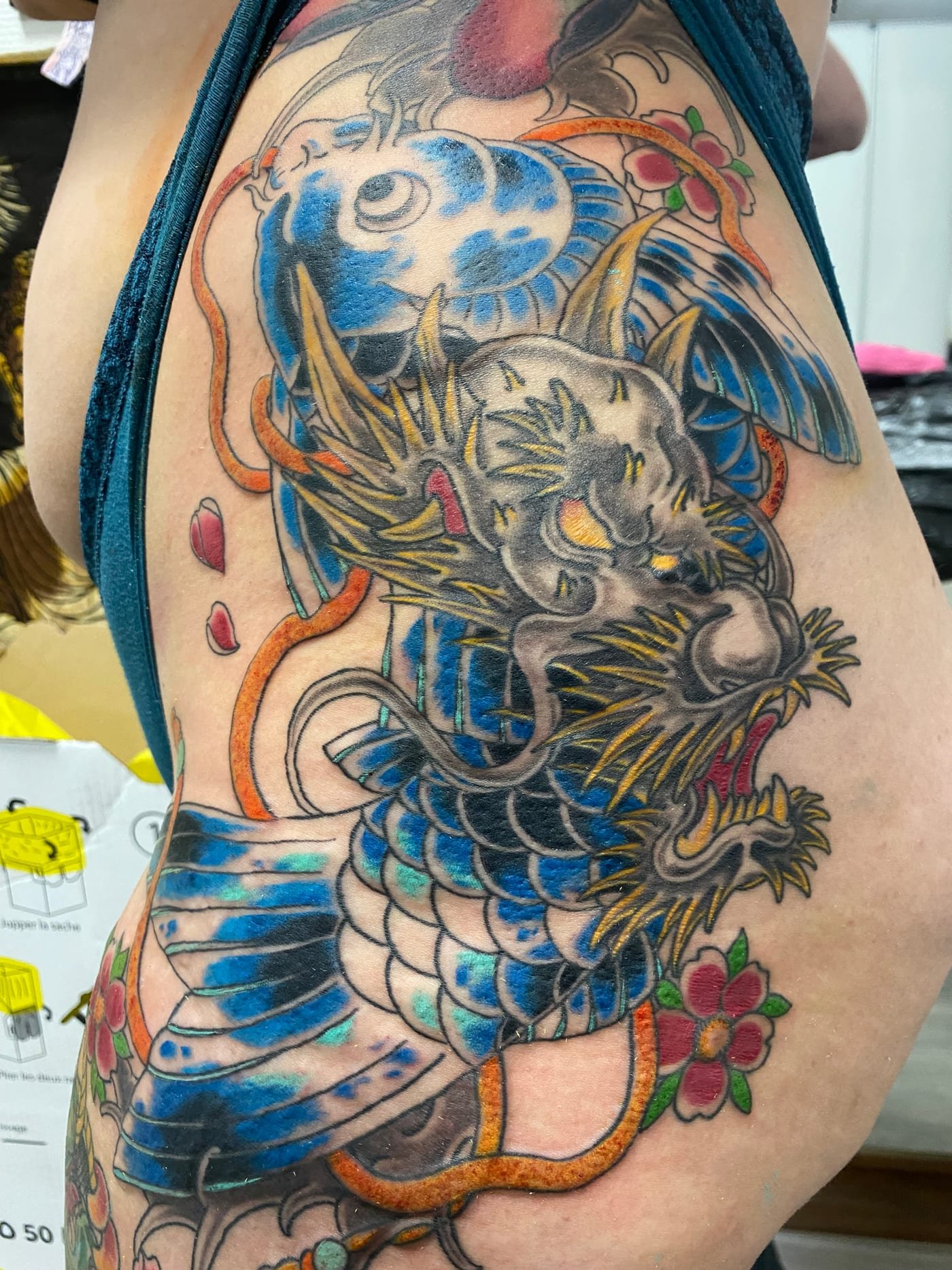 Tatouage carpe koï japonais Nancy