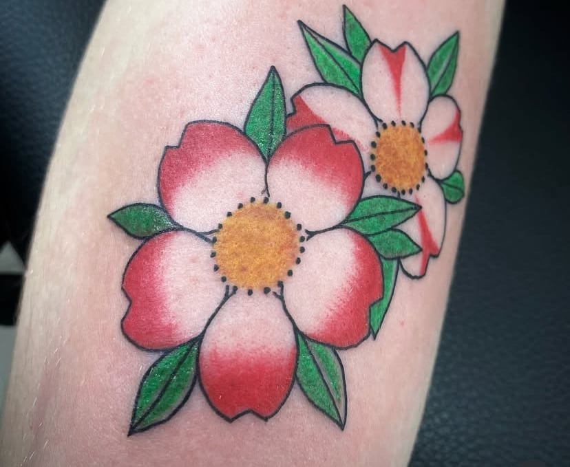 Tatouage floral japonais Nancy